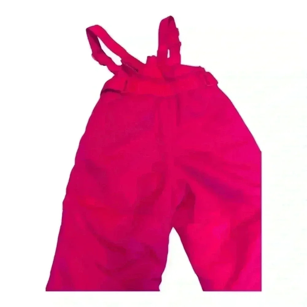 Cat & Jack Snowsuit Girls 18M Pink Heavyweight Snow Bib Outdoor OnePiece Overall - Picture 7 of 10